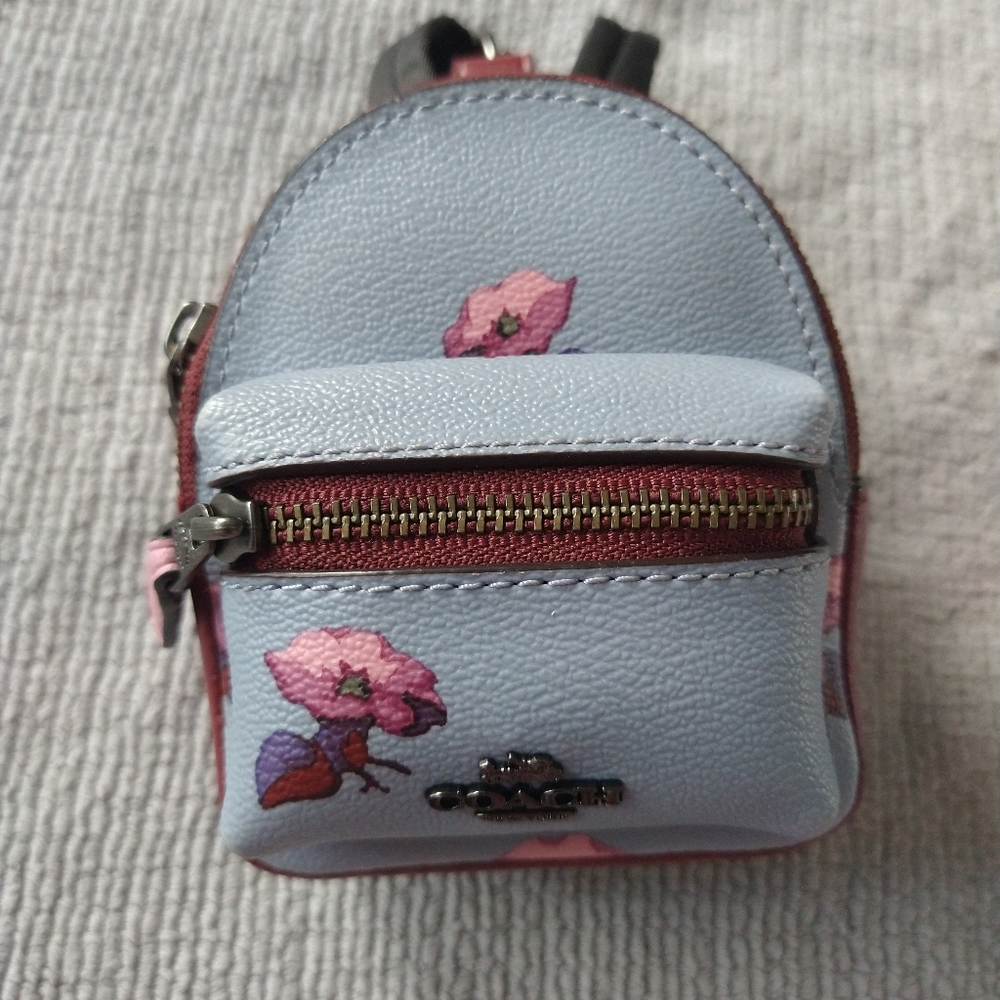 Coach mini backpack keychain